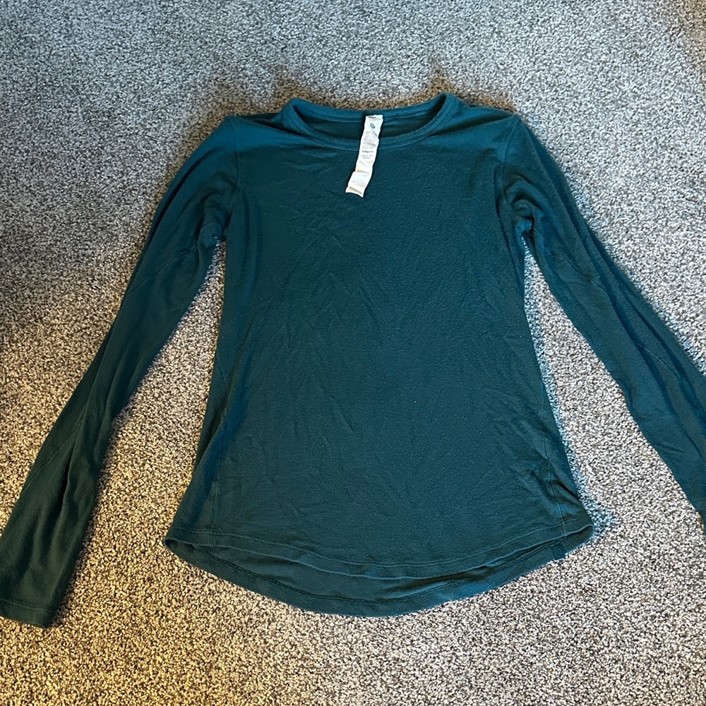 Women's Lululemon Teal Long Sleeve Top
